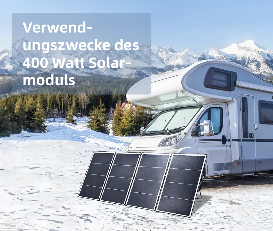 Verwendungszwecke des 400 Watt Solarmoduls